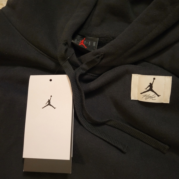 Nike Jordan Essentials Heavyweight Cropped Fleece Hoodie - black - Picture 9 of 11